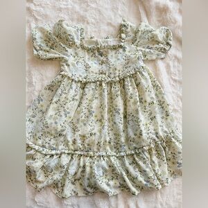 Shabby Chic Toddler Tiered Floral Dress SUPER CUTE!  Lined Sz 5T BK